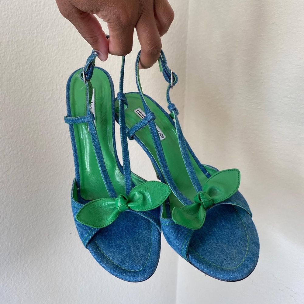 [Y2K] Charles David Denim Sandals